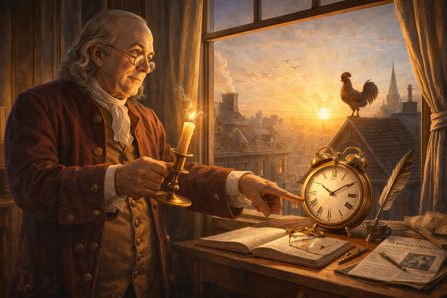 Retrato de Benjamin Franklin